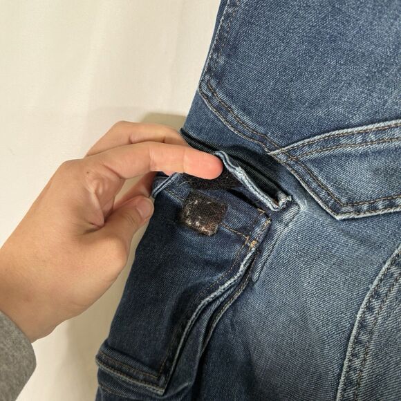 M Tac Tactical Den. Cargo Jeans Men's 34x30 Dark Wash Blue Denim Cotton Blend - Picture 14 of 16